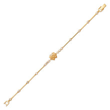 Load image into Gallery viewer, 14K Yellow Gold Fancy Butterfly D/C Bracelet 3mm Wide, 9mm Center H Clasp
