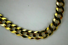 Load image into Gallery viewer, 10K Solid Gold Cuban Link Chain Necklace Bracelet Men Women 10~14mm Size 8"-30"
