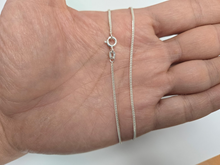 Load image into Gallery viewer, 925 Sterling Silver Fine Thin Curb Link Chain Necklace Bracelet 1.5mm 7" to 30"
