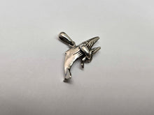 Load image into Gallery viewer, 925 Sterling Silver Adult and Calf Humpback Whales Pendant 3/4 Inch (19mm) Tall
