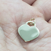 Load image into Gallery viewer, 14K Gold Plain Simple Heart Pendant Disc Pendant Charm [Engraving Available]
