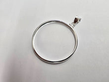 Load image into Gallery viewer, 925 Sterling Silver 1 oz Silver Round Coin Bezel 39mm Screw Top Coin Edge

