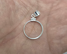 Load image into Gallery viewer, 925 Sterling Silver 1 Cent Penny Coin Bezel Frame 19mm Screw Top Coin Edge
