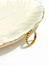 Load image into Gallery viewer, 14K Solid Gold Handmade Dome Beaded Ring Band
