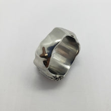 Load image into Gallery viewer, Surgical Stainless Steel Fangs Biker Ring for Men 3/4 inch 20mm Size 9 to 15

