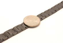 Load image into Gallery viewer, Tungsten Carbide Plain Black Germanium Magnetic Therapy Bracelet, 1/2 Inch Wide
