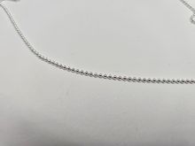 Load image into Gallery viewer, 925 Sterling Silver Thin Pallini Bead Ball Chain Necklace Bracelet 1.5mm 7-30 in

