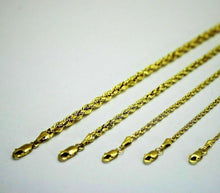Load image into Gallery viewer, Authentic 10K Yellow Gold Hollow D/C Rope Chain Necklace Men 5.5mm-8mm 20"~30"

