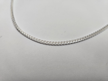 Load image into Gallery viewer, 925 Sterling Silver Thin Franco Chain Necklace Polished Finish 2.5mm 20" to 30"
