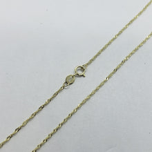 Load image into Gallery viewer, 10K Solid Yellow Gold Singapore Chain Necklace for Women Girl 1 mm 16"~24"
