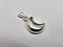 Load image into Gallery viewer, 925 Sterling Silver Large Crescent Hollow Moon Pendant 15/16 (24mm) Inch Tall
