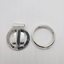 Load image into Gallery viewer, Sterling Silver Dollar Money Clip Morgan Dollar Peace and Mexican Olympic Coins
