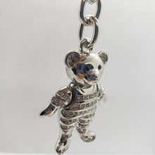 Load image into Gallery viewer, Movable Teddy Bear Key Chain Crystal Key Ring Jeweled Tortoise for Women 4" Long
