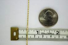 Load image into Gallery viewer, Authentic 10K Solid Yellow Gold Rope Twist Link Chain Necklace 1.5mm x 16" ~ 30"
