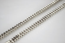 Load image into Gallery viewer, 14K White Gold Hollow Franco Necklace Chain Box Link Men Women 2mm~3.5mm 16~30"
