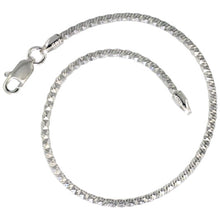 Load image into Gallery viewer, 925 Sterling Silver Pyramid Diamond Cut Snake Chain Necklace 2mm 7" to 24"
