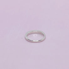 Load image into Gallery viewer, Dainty Sterling Silver Blue Synthetic Opal Band Stacking Ring for Women 6~9Size
