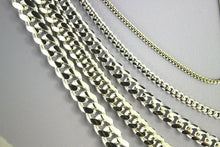 Load image into Gallery viewer, 925 Sterling Sliver Miami Cuban Chain Necklace Bracelet 2mm~8.3mm Size 7"~30"
