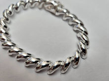 Load image into Gallery viewer, 925 Sterling Silver Thick San Marco Necklace Bracelet Women 10mm 8" to 20"
