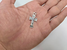 Load image into Gallery viewer, 925 Sterling Silver Face of Jesus Cross Pendant 1 1/4 Inch (31mm) Tall
