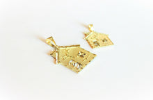 Load image into Gallery viewer, 10K Yellow Gold Trap House Pendant Charm 2 Sizes
