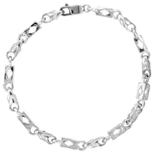 Load image into Gallery viewer, 925 Sterling Silver Rectangular Directional Bullet Chain Necklace 5.5mm 7"-22"
