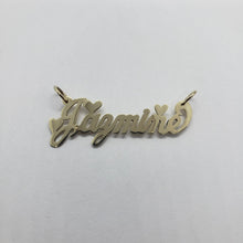 Load image into Gallery viewer, Authentic 14K Solid Yellow Gold Handmade Personalized Name Pendant w/out Rolo
