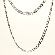Load image into Gallery viewer, Stainless Steel Figaro Link Chain Necklace 5.5mm Wide, Sizes 20-30 Inches
