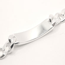 Load image into Gallery viewer, 925 Sterling Silver Personalized Custom Engraved Curb Link ID Bracelet 12.5mm
