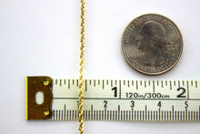 Load image into Gallery viewer, Authentic 14K Solid Yellow Gold Rope Twist Link Chain Necklace 2mm x 16" ~ 30"

