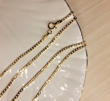 Load image into Gallery viewer, 10K Solid Yellow Gold Curb Cuban Link Chain Necklace Lobster Lock 2mm 16"~30"
