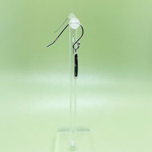 Load image into Gallery viewer, Sterling Silver Synthetic Opal Dangling Earrings Thin Water Droplets
