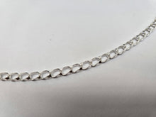 Load image into Gallery viewer, 925 Sterling Silver Solid Open Curb Link Chain Necklace Bracelet 5mm 7" to 24"
