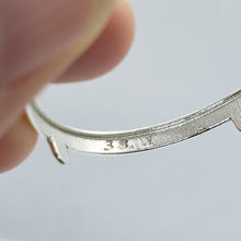 Load image into Gallery viewer, 925 Sterling Silver Silver Eagle Bezel 41 mm Coins Prong Back Diamond Cut 1 oz
