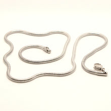 Load image into Gallery viewer, Stainless Steel Snake Chain Necklace 1/16 Inch Wide, Sizes 18-30 Inches
