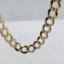 Load image into Gallery viewer, 10K Yellow Gold Solid Cuban Link Chain Curb Necklace Bracelet 5mm-10mm, 7"~30"
