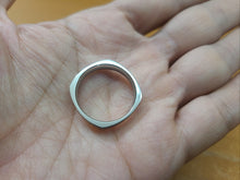 Load image into Gallery viewer, Surgical Steel 5mm Square Wedding Band Ring Comfort-fit Matte Finish SZ 7 to 14
