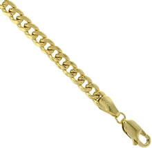 Load image into Gallery viewer, 14K Hollow Yellow Gold Miami Cuban Link Chain Necklace Bracelet 4.5mm 7"~30"
