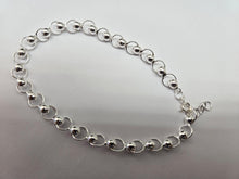 Load image into Gallery viewer, 925 Sterling Silver Anklet with Large Polished Beads 7mm, Fits 9" to 10" Ankles

