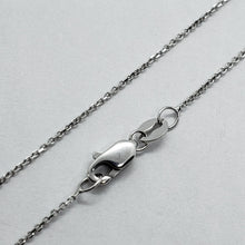 Load image into Gallery viewer, 14K Solid Gold Diamond Cut Boston Link Chain Yellow White Rose 0.9mm 16" 18" 20"
