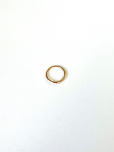 Load image into Gallery viewer, 14K Solid Gold Handmade Sideways Cross Ring Band
