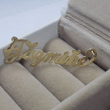 Load image into Gallery viewer, Authentic 14K Solid Yellow Gold Handmade Personalized Name Pendant w/out Rolo
