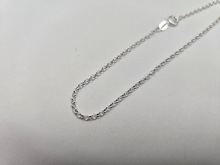 Load image into Gallery viewer, 925 Sterling Silver Thin Italian Rolo Chain Necklace Light Weight 2mm 7" to 30"
