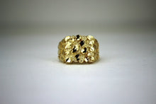 Load image into Gallery viewer, 10k Gold Authentic Nugget Ring Sizes 6-13
