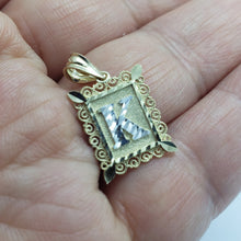 Load image into Gallery viewer, Authentic 10K Gold Plate Initial Alphabet Letter Pendant with Box Chain
