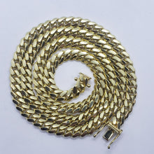 Load image into Gallery viewer, 6mm 10K SOLID Yellow Gold Miami Cuban Link Chain Necklace Men Women Size 20"-30"
