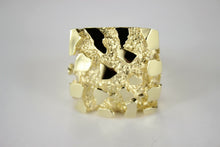 Load image into Gallery viewer, 10K Yellow Gold Nugget Ring Extra large, approximately 22 grams
