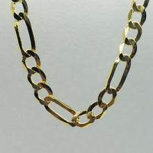 Load image into Gallery viewer, Authentic 14K Solid Gold Figaro Link Chain Men Women 7mm~8.5mm Necklace 7"~30"
