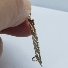 Load image into Gallery viewer, 14K Solid Yellow Gold Handmade Personalized Custom Name Pendant Old English
