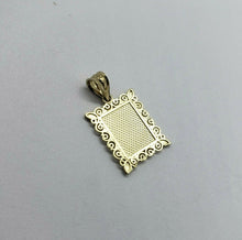 Load image into Gallery viewer, 14K Solid Yellow Gold Initial Letter Plate Pendant A-Z Alphabet Necklace Charm
